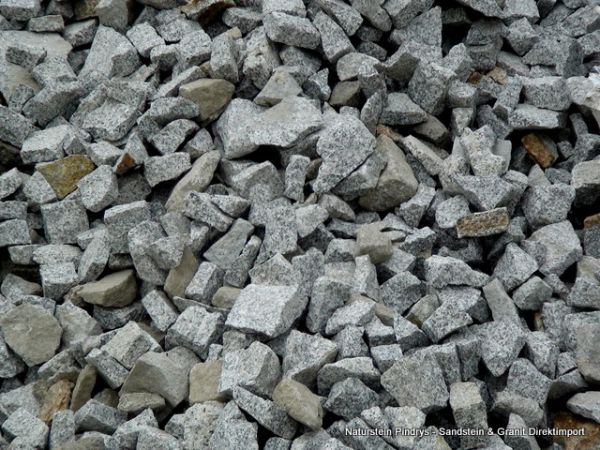 Granit Brusteine, Gartensteine gelb-grau