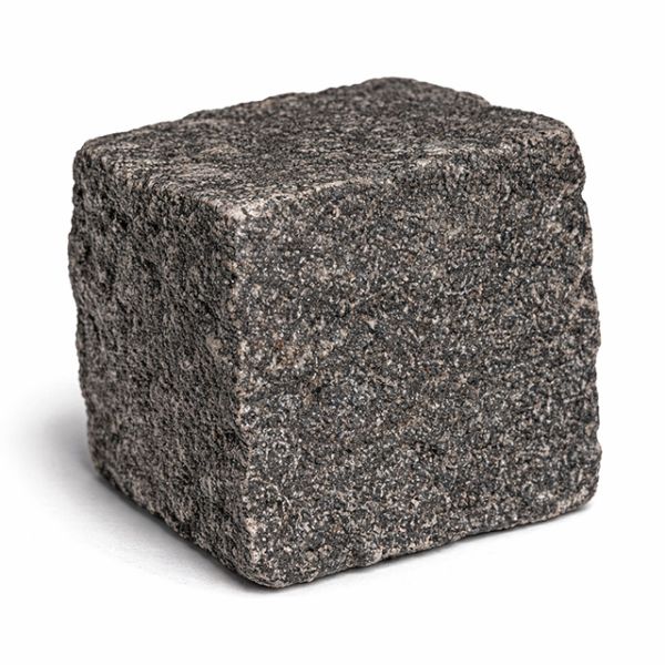 Granitpflastersteine helles Schwarz Feinkorn